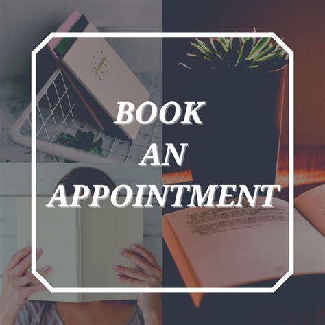 Book an appointment .